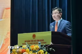 Phó Thủ tướng Chính phủ Lê Thành Long phát biểu chỉ đạo tại Hội nghị. (Ảnh: Hiền Hạnh/TTXVN)