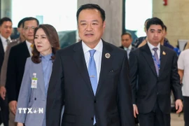 Thủ tướng Anutin Charnvirakul. (Ảnh: THX/TTXVN)
