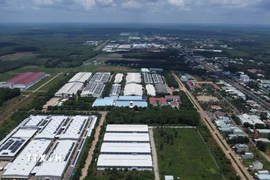 Khu công nghiệp Đồng Xoài II có vị trí giao thông thuận lợi, thuộc vùng cửa ngõ giao thương quan trọng giữa Đông Nam Bộ và miền Trung Tây Nguyên. (Ảnh: Nhật Bình/TTXVN)