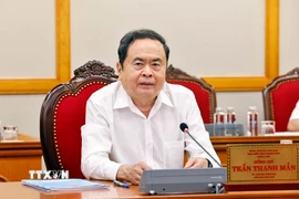 Chủ tịch Quốc hội Trần Thanh Mẫn phát biểu. (Ảnh: Doãn Tấn/TTXVN)