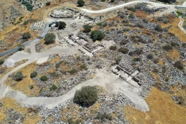 Quang cảnh khu vực khai quật tại Công viên Quốc gia Hippos. (Ảnh: timesofisrael)