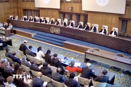 Toàn cảnh phiên họp công bố ý kiến tư vấn của ICJ. (Ảnh: Thanh Tuấn/TTXVN)