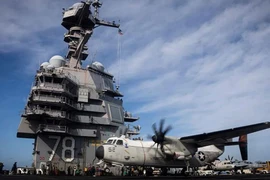Tàu sân bay USS Gerald R. Ford. (Ảnh: Getty images)