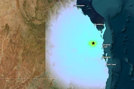 Trận động đất có độ sâu chấn tiêu khoảng 10 km. (Nguồn: abc)