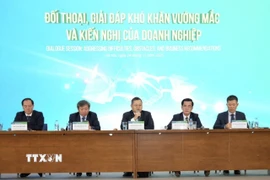 Chủ trì Hội nghị. (Ảnh: Quốc Lũy/TTXVN)