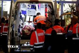 Hiện trường vụ va chạm tàu cao tốc ở Adamuz, Tây Ban Nha, ngày 18/1/2026. (Ảnh: Reuters/TTXVN)