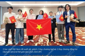 5 học sinh Việt Nam giành huy chương tại kỳ thi Olympic vật lý trẻ thế giới