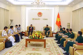 Toàn cảnh buổi làm việc. (Ảnh: Bộ Quốc phòng)