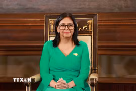 Tổng thống Venezuela Delcy Rodriguez. (Ảnh: THX/TTXVN)