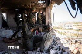 Binh sỹ Israel tại Dải Gaza. (Ảnh: THX/TTXVN)