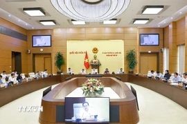 Chủ tịch Quốc hội Trần Thanh Mẫn phát biểu. (Ảnh: Doãn Tấn/TTXVN)