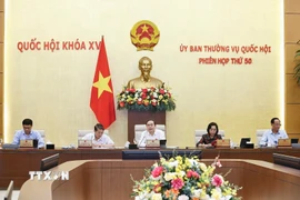 Chủ tịch Quốc hội Trần Thanh Mẫn phát biểu. (Ảnh: Doãn Tấn/TTXVN)