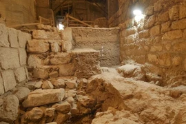 Theo các sử liệu, tường Hasmonean cao hơn cả tường thành hiện nay của khu Thành cổ Jerusalem. (Ảnh: AA)