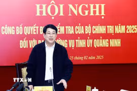 Chủ tịch nước Lương Cường phát biểu chỉ đạo. (Ảnh: Lâm Khánh/TTXVN)