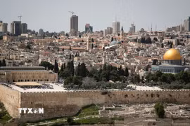 Đền thờ Al-Aqsa (Núi Đền) tại Jerusalem. (Ảnh: THX/TTXVN)