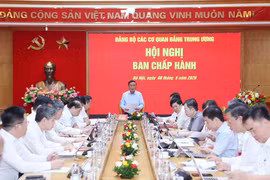 Hội nghị Ban Chấp hành Đảng bộ các cơ quan Đảng Trung ương. (Ảnh: Phương Hoa/TTXVN)