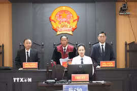 Hội đồng xét xử tuyên án. (Ảnh: Ngọc Minh/TTXVN)