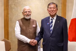 Thủ tướng Nhật Bản Shigeru Ishiba và người đồng cấp Ấn Độ Narendra Modi. (Ảnh: indiatoday)