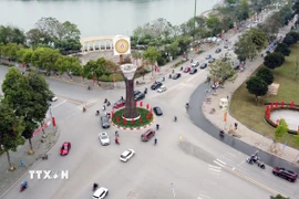 Một góc thành phố Việt Trì (Phú Thọ). (Ảnh: Tạ Toàn/TTXVN)