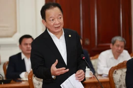 Doanh nhân Đỗ Quang Hiển, Nhà sáng lập, Chủ tịch Điều hành Tập đoàn T&T Group, phát biểu tại buổi làm việc.