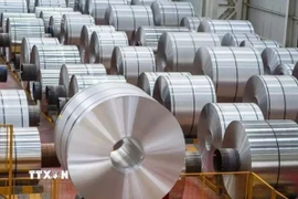 Thép thành phẩm của Công ty sản xuất thép Nhật Bản Nippon Steel. (Ảnh: Reuters/TTXVN)