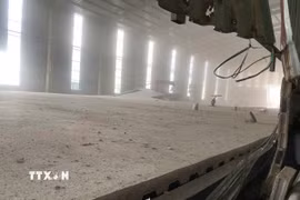 Hiện trường nơi xảy ra vụ tai nạn. (Ảnh: TTXVN phát)