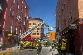 Hiện trường vụ nổ. (Ảnh: Reuters)