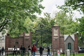 Khuôn viên Đại học Harvard ở Cambridge, bang Massachusetts, Mỹ. (Ảnh: THX/TTXVN)