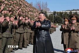 Nhà lãnh đạo Triều Tiên Kim Jong-un. (Ảnh: Yonhap/TTXVN)