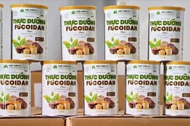 Sản phẩm bổ sung dinh dưỡng Fucoidan. (Ảnh: VTV)