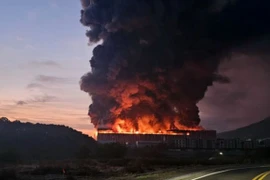 Quang cảnh đám cháy. (Ảnh: NEWS1)