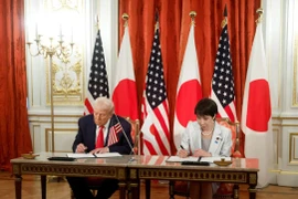 Thủ tướng Nhật Bản Sanae Takaichi và Tổng thống Mỹ Donald Trump. (Ảnh: Reuters)