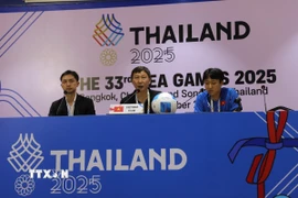 Ông Kim Sang Sik, huấn luyện viên trưởng đội tuyển U22 Việt Nam. (Ảnh: Đỗ Sinh/TTXVN)