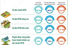 Kết quả thực hiện xây dựng nông thôn mới giai đoạn 2021-2025