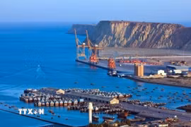 Quang cảnh cảng Chabahar của Iran. (Ảnh: IRNA/TTXVN)
