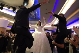 Một đám cưới của người Arab ở thành phố Kfa Kanna - Nazareth, miền Bắc Israel. (Ảnh: Thanh Bình/Vietnam+)