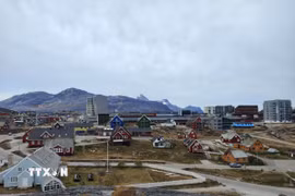 Quang cảnh tại thành phố Nuuk, Greenland. (Ảnh: THX/TTXVN)