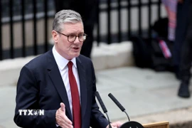 Thủ tướng Anh Keir Starmer phát biểu tại thủ đô London . (Ảnh: THX/TTXVN)