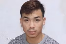 Đối tượng Nguyễn Minh Hiệp bị khởi tố về tội Giết người. (Ảnh: TTXVN phát)
