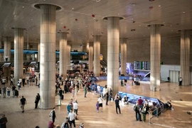 Máy bay của hãng hàng không El Al tại sân bay quốc tế Ben Gurion, gần Tel Aviv, Israel. (Ảnh: THX/TTXVN)