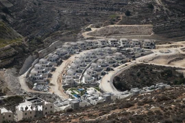 Quang cảnh khu định cư của Israel ở Givat Zeev, Khu Bờ Tây. (Ảnh: THX/TTXVN)