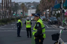 Hiện trường vụ nổ súng. (Ảnh: Getty Images)