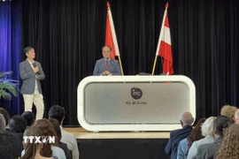 Thứ trưởng Bộ Nội vụ Vũ Chiến Thắng phát biểu tại Diễn đàn. (Ảnh: TTXVN phát)