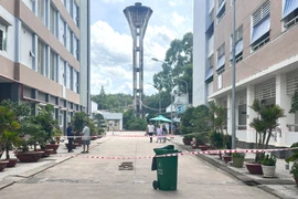 Bệnh viện Đa khoa tỉnh Tây Ninh nơi đối tượng Lưu Tuấn Kiệt tự vẫn sau khi gây án. (Ảnh: Minh Phú/TTXVN)