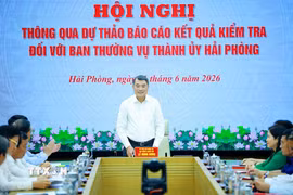 Bí thư Đảng ủy, Thủ tướng Chính phủ Lê Minh Hưng phát biểu chỉ đạo. (Ảnh: Dương Giang/TTXVN)