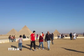 Quần thể Kim tự tháp Giza, Ai Cập. (Ảnh: Việt Khoa/TTXVN)