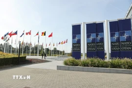 Trụ sở Tổ chức Hiệp ước Bắc Đại Tây Dương tại Brussels, Bỉ. (Ảnh: THX/TTXVN)