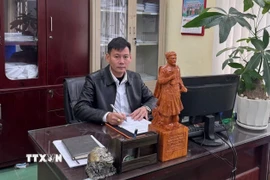 Đảng viên Nguyễn Văn Học (xã Thiên Lộc, Hà Nội) đặt niềm tin vào Đại hội XIV mở ra kỷ nguyên bứt phá, đất nước hùng cường, thịnh vượng. (Ảnh: Nguyễn Thắng/TTXVN)