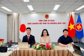 Tham dự của đại diện đầu cầu Nhật Bản. (Ảnh: Phạm Tuân/TTXVN)