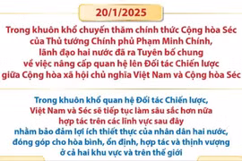 Việt Nam và Cộng hòa Séc nâng cấp quan hệ lên Đối tác Chiến lược